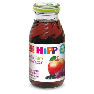 Hipp Bio Alma-szőlő-feketeribizli gyümölcslé C-vitaminnal 200 ml 4 hó+