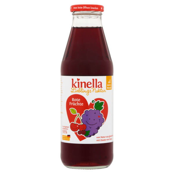 Kinella Piros gyümölcsital vassal 7 hó+ 500 ml