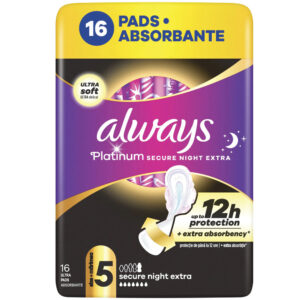 Always Platinum Super Night Extra Egészségügyi betét 5-ös méret 16 db