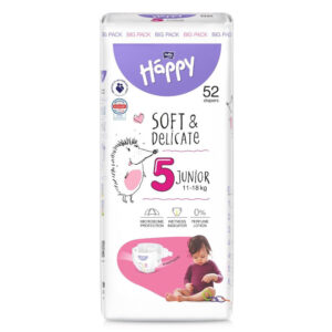 Bella Happy Soft & Delicate Nadrágpelenka 5-ös méret (11-18 kg) 52 db