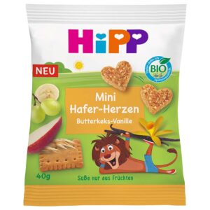 HiPP Bio Mini zabszívek vaníliás vajas keksz 12 hó+