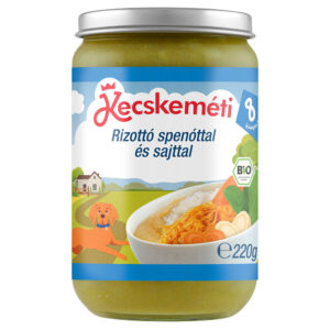 Kecskeméti Bio Rizottó spenóttal és sajttal 220 g 8 hó+