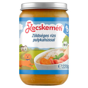 Kecskeméti Bio Zöldséges rizs pulykahússal 220 g 8 hó+