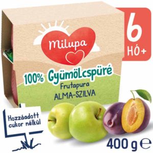 Milupa Frutapura 100% Gyümölcspüré Alma-szilva 6 hó+ 4x100 g