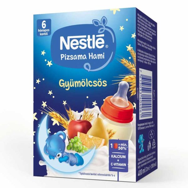 Nestlé Pizsama Hami Gyümölcsös folyékony gabonás bébiétel 2x200 ml 6 hó+