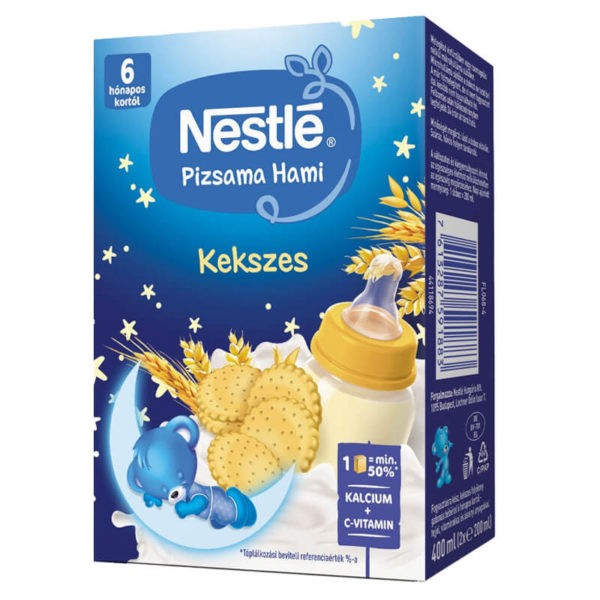Nestlé Pizsama Hami Kekszes folyékony gabonás bébiétel 2x200 ml 6 hó+