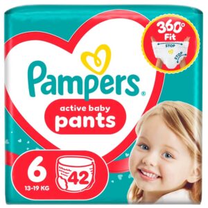 Pampers Active Baby Pants Bugyipelenka 6-os méret (13-19 kg) 42 db - Jumbo Pack