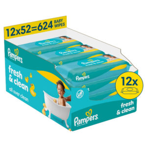 Pampers Fresh & Clean Torlokendo 12x 52 db (624 db)
