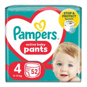 Pampers Pants Bugyipelenka 4-es méret (9-15 kg) 52 db – Jumbo Pack