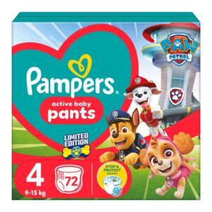 Pampers Pants Bugyipelenka 4-es méret (9 kg-15 kg) 72 db – Mancs őrjárat