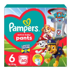 Pampers Pants Bugyipelenka 6-os méret (15 kg+) 60 db – Mancs őrjárat