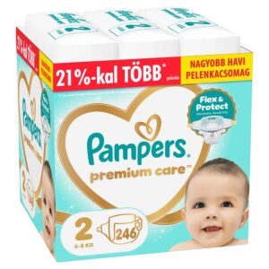 Pampers Premium Care Nadragpelenka 2-es meret (4-8 kg) 242 db - Havi pelenkacsomag
