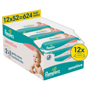 Pampers Sensitive Torlokendo 12x 52 db (624 db)