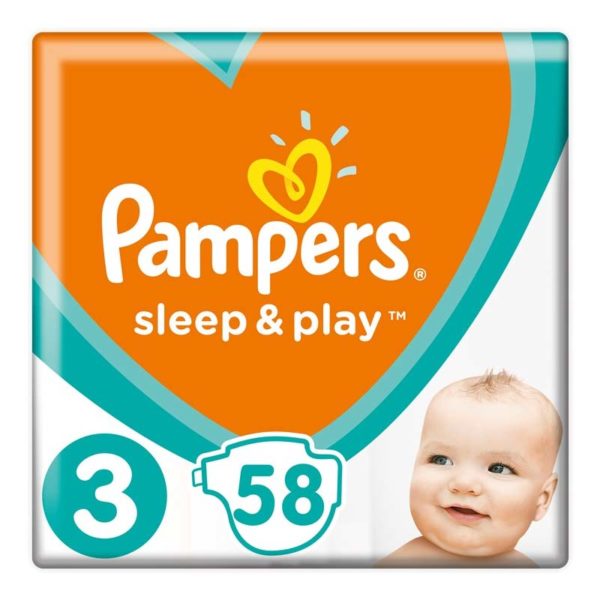 Pampers Sleep & Play Nadrágpelenka 3-as méret (6-10 kg) 58 db