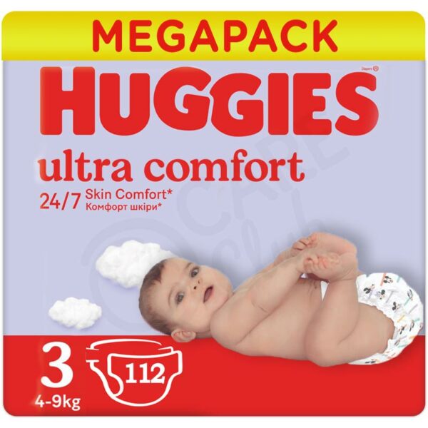 Huggies Ultra Comfort Nadrágpelenka 3-as méret (4-9 kg) 2x 56 db (112 db)