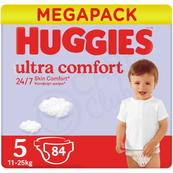 Huggies Ultra Comfort Nadrágpelenka 5-ös méret (11-25 kg) 2x 42 db (84 db) – MegaPack