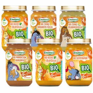 Univer Bio Főzelékek és zöldségpürék csomagajánlat 6x 163 g 4 hó+