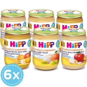 HiPP Bio Desszertek 4 hónapos kortól csomagajánlat 6x 190 g