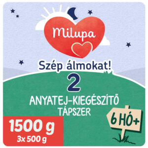 Milupa 2 Szép álmokat! Tejalapú anyatej-kiegészítő tápszer 3x 500 g (1500 g) 6 hó+
