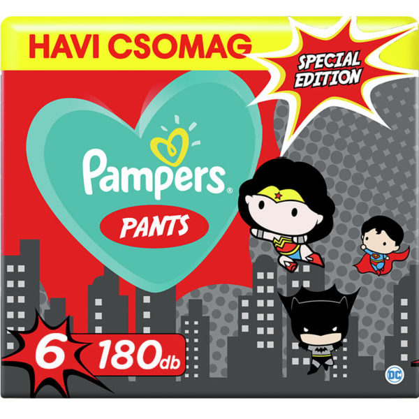 Pampers Pants Special Edition Bugyipelenka 6-os méret (15 kg+) 180 db - Havi csomag