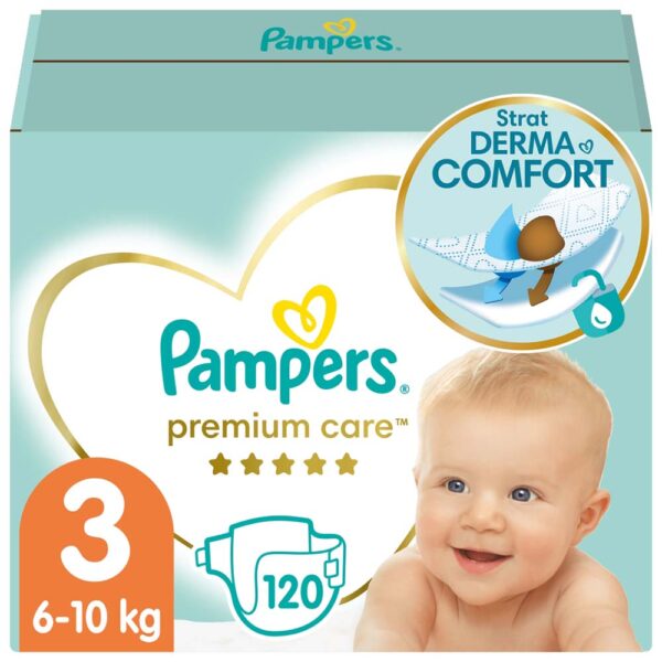 Pampers Premium Care Nadrágpelenka 3-as méret (6-10 kg) 120 db - Mega Pack