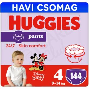 Huggies Pants Bugyipelenka 4 (9-14 kg) 144 db – Havi csomag