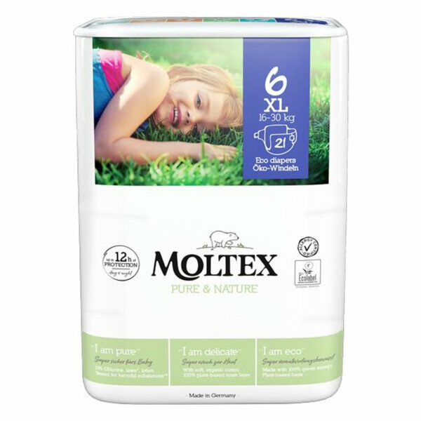 Moltex Pure & Nature Nadrágpelenka 6 XL (13-18 kg) 21 db