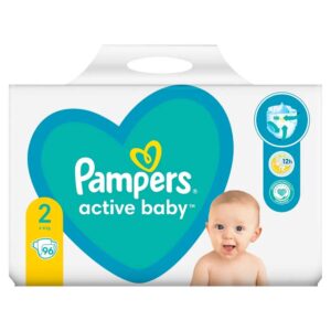 Pampers Active Baby Nadrágpelenka 2-es méret (4-8 kg) 96 db - Giant Pack