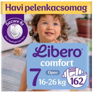 Libero Comfort Nadrágpelenka 7-es méret (16-26 kg) 162 db - Havi pelenkacsomag