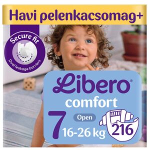 Libero Comfort Nadrágpelenka 7-es méret (16-26 kg) 4x 54 db (216 db) Havi pelenkacsomag+