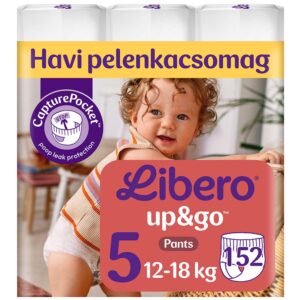 Libero Up&Go Bugyipelenka 5-ös méret (12-18 kg) 152 db - Havi csomag