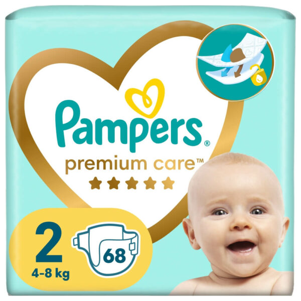 Pampers Premium Care Nadrágpelenka 2-es méret (4-8 kg) 68 db 2023