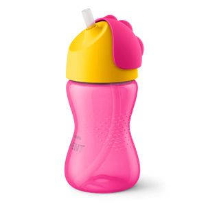 Philips Avent Szívószálas ivópohár 12 hó+ 300 ml rózsaszín