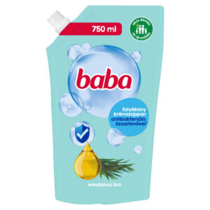 Baba Folyekony kremszappan antibakterialis osszetevovel 750 ml (eukaliptusz illat)