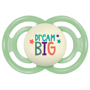 MAM Perfect Night Fogbarát világító szilikon cumi 6 hó+ (zöld, dream big)