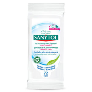 Sanytol Antiallergén fertőtlenítő törlőkendő 72 db