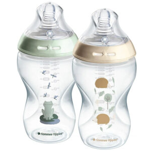 Tommee Tippee Natural Start Cumisüveg 2x 340 ml 3 hó+ (béka és süni)