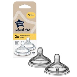 Tommee Tippee Natural Start Közepes átfolyású etetőcumi 3 hó+ (2 db)