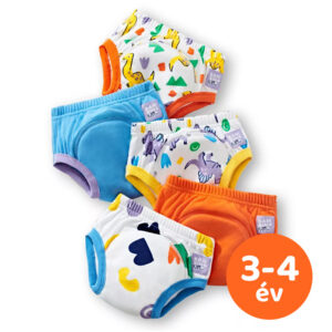 Bambino Mio Mosható leszoktató bugyipelenka 3-4 év (15 kg+) - csomagajánlat (5 db) BR