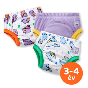 Bambino Mio Mosható leszoktató bugyipelenka 3-4 év (15 kg+) - lila csomagajánlat (3 db)