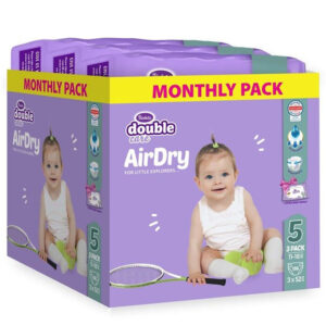 Violeta Double Care Air Dry Nadrágpelenka 5-ös méret (11-18 kg) 156 db +120 db törlőkendő