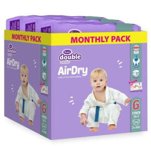 Violeta Double Care Air Dry Nadrágpelenka 6-os méret (16+ kg) 144 db +120 db nedves WC papír