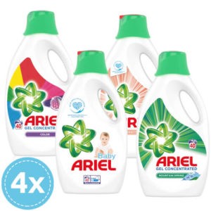 Ariel Folyékony mosógél csomagajánlat 4x 2,2 liter (160 mosás) ok