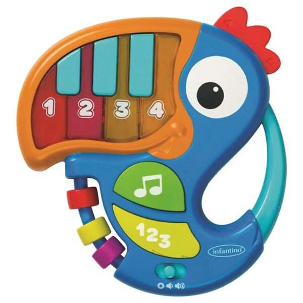 Infantino Interaktív Tukán zongora 6-36 hónapos korig uj