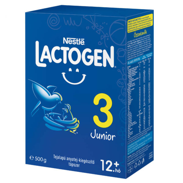 Lactogen 3 Tejalapú anyatej-kiegészítő tápszer 12. hó+ 500 g
