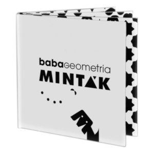 Babageometria minták fekete fehér fejlesztő könyv kicsiknek3