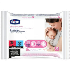 Chicco Tisztító és hidratáló melltörlőkendő 16 db