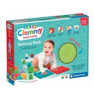 Clemmy Puha készségfejlesztő játszószőnyeg építőkockákkal 6-36 hó+ (17352)