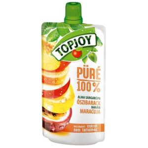 Topjoy Őszibarack maracuja püré 100% gyümölcsből 120 g 4 hó+
