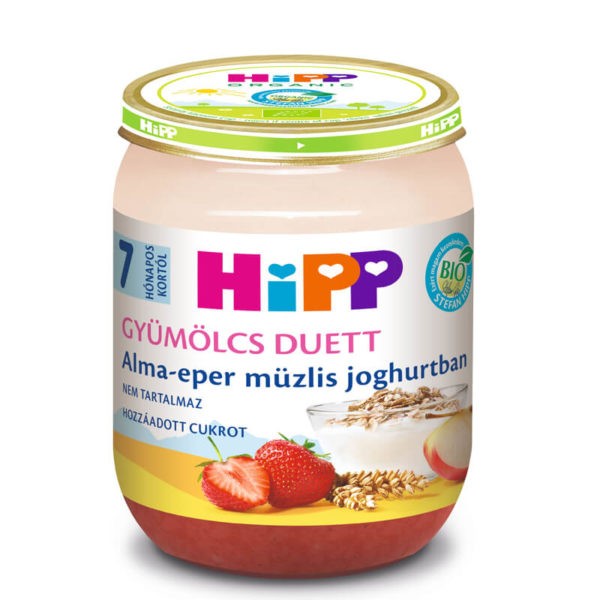 HiPP Bio Alma-eper müzlis joghurtban 7 hó+ 160 g